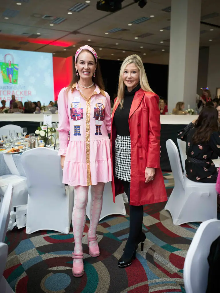Beth Muecke, Patti Murphy at the Houston Ballet Nutcracker Market Saks Fifth Avenue luncheon