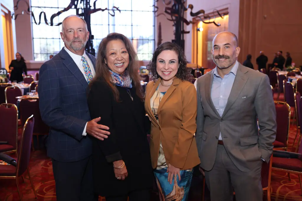 Brian & Shirley Colona, Luly Castillo, Mark DiBella at the YES Prep 'Leading Houston Forward' luncheon.