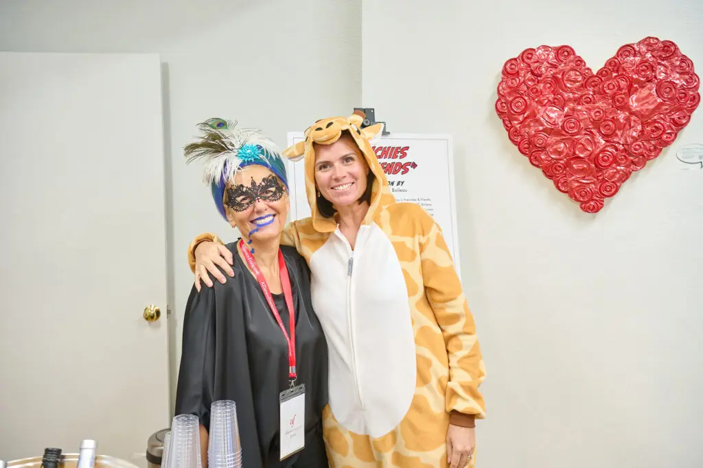 Natasha Prehu,  Élodie Ricolfi at the "Frenchies & Friends" opening celebration at Alliance Française de Houston. (Photo by Charlie Horse Photography)