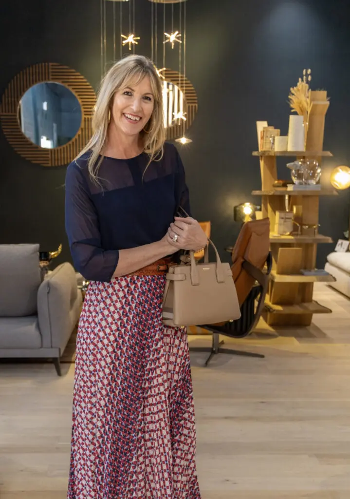 Cheryl Bittner at Roche Bobois (Photo by Jordan Geibel)