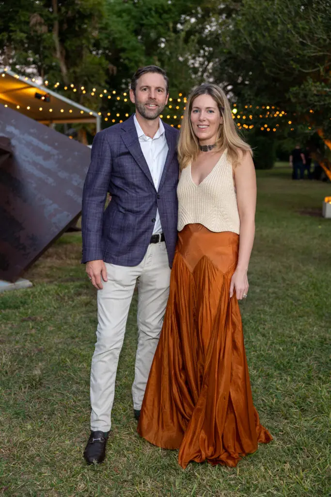 The Menil Collection 'Party in the Park' chairs Daniel and Lucie Arnoldy. (Photo by Jenny Antill)