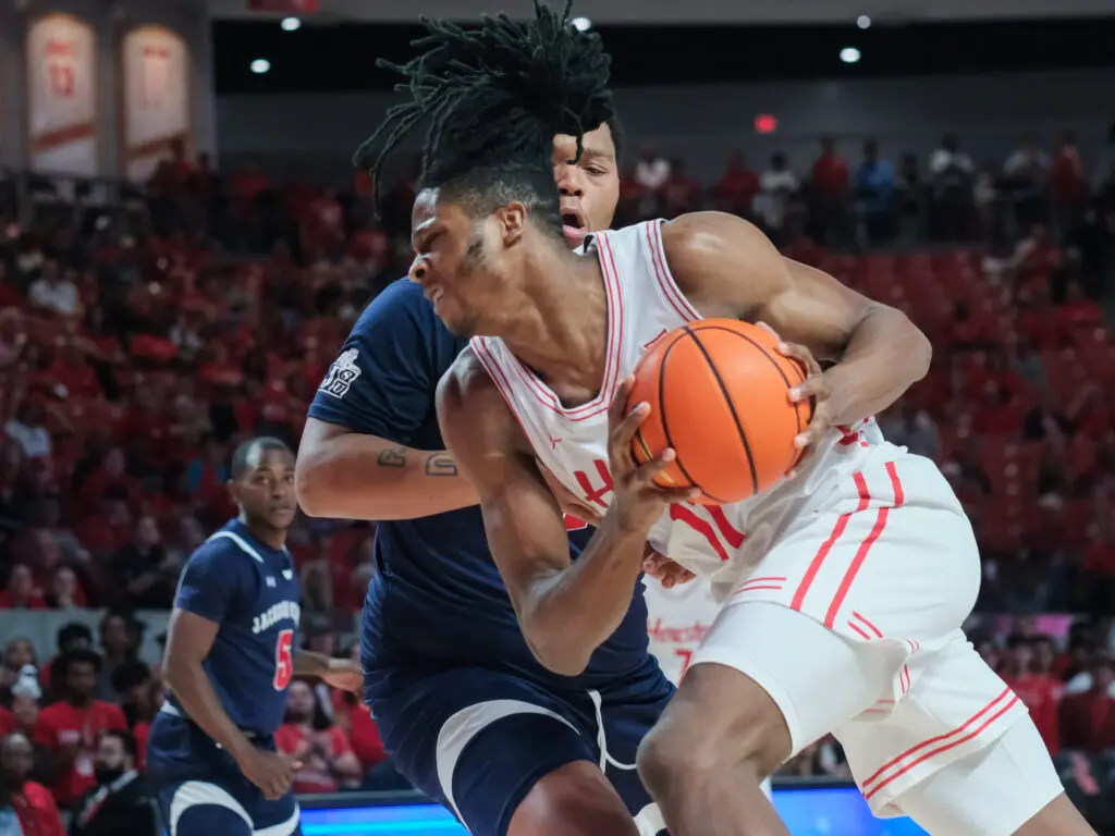 University of Houston forward JoJo Tugler is a handful for any foe. (Photo by F. Carter Smith)
