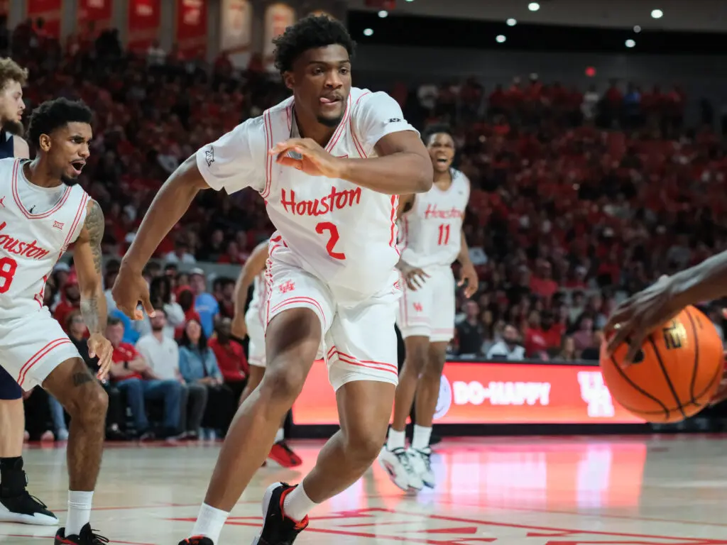 University of Houston center Cedric Lath has made major improvements. (Photo by F. Carter Smith)