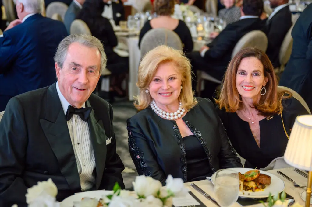 Dick Hite, Jan Duncan, Ginger Hite at the Hope Biosciences Research Foundation gala  (Photo by Si Vo)