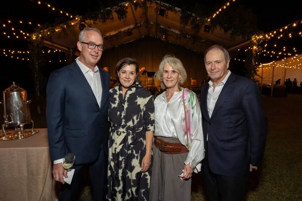 Haden Garrett & Michelle White, Mary & Marcel Barone at The Menil Collection 'Party in the Park.' (Photo by Jenny Antill)