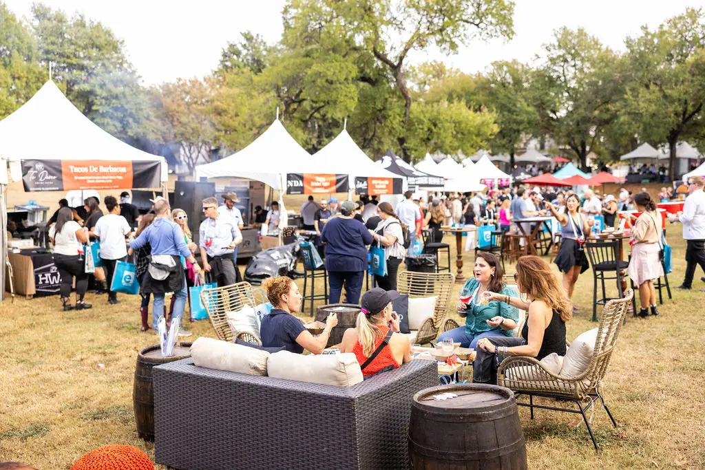 The Harwood District had its own Bites, Bourbon, & Beef area. (Photo by Kathy Tran)