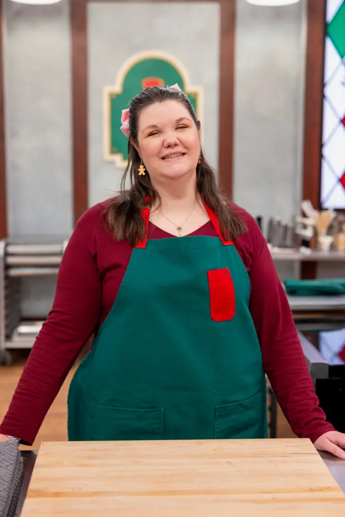 Contestant Heather Brookshire, portrait, as seen on Christmas Cookie Challenge, Season 8, Episode 3. (Photo courtesy of The Food Network)