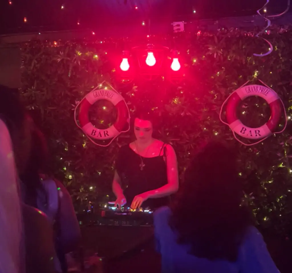 DJ Nightgirl brings the heat to a Dollcore dance party. (Photo courtesy of DJ Nightgirl)