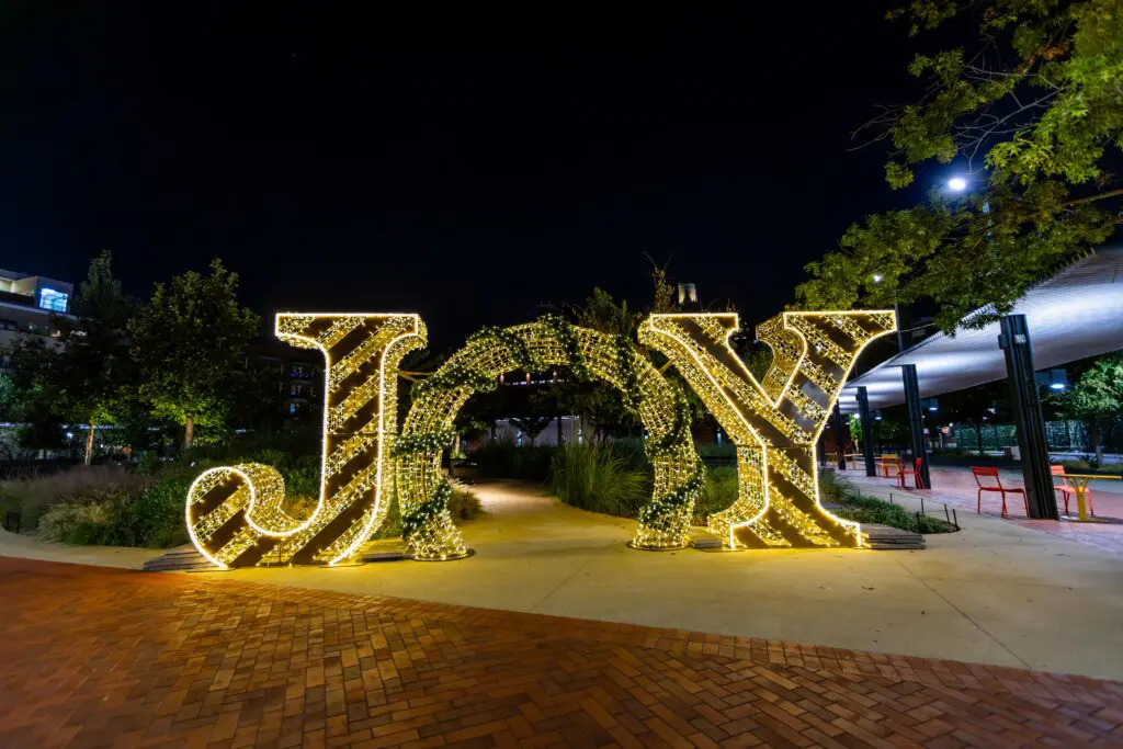 It's beginning to look a lot like the holidays around the West End with the new JOY installation at West End Square, sponsored by Corgan.