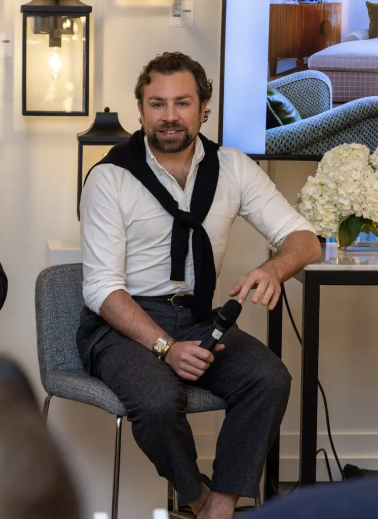 Javier Burkle at Visual Comfort & Co.  (Photo by Jordan Geibel)