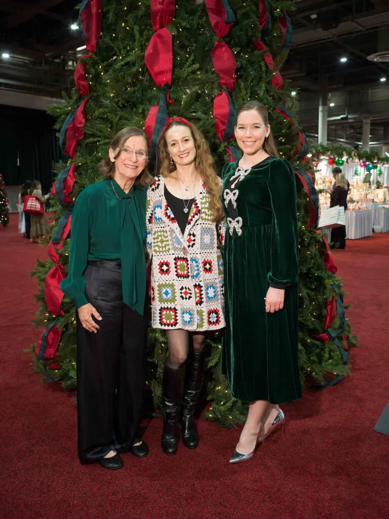Jean May, Julie Kent, Melissa Reihle at the Houston Ballet Nutcracker Market Wells Fargo Preview Party