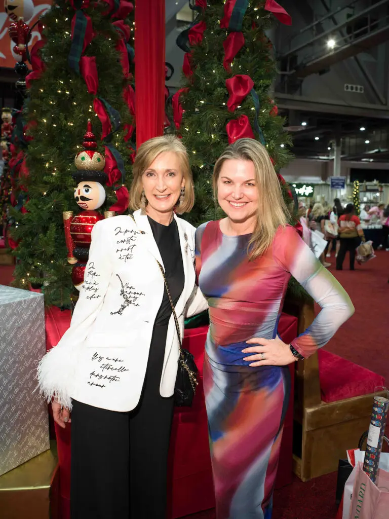 Kelly Whitley, Janette Marx at the Houston Ballet Nutcracker Market Wells Fargo Preview Party