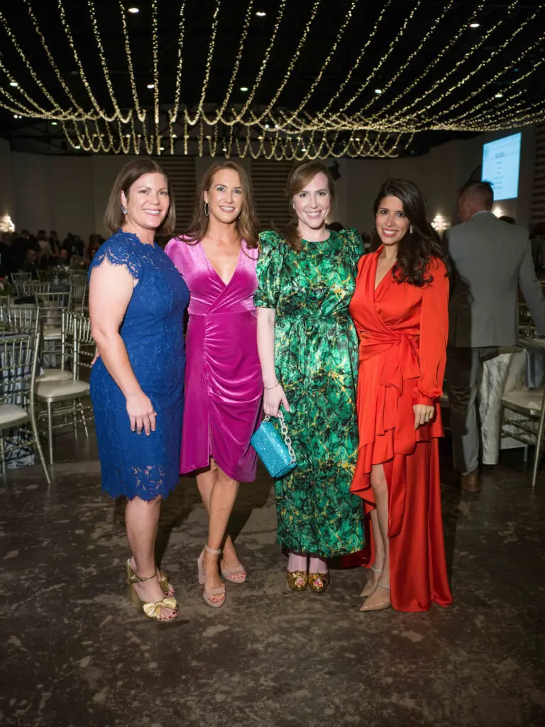 Lauren Levicki Courville, Carrie Fersen, Mary Patton, Maria Lowrey make the scene at the Dress for Success Houston gala.