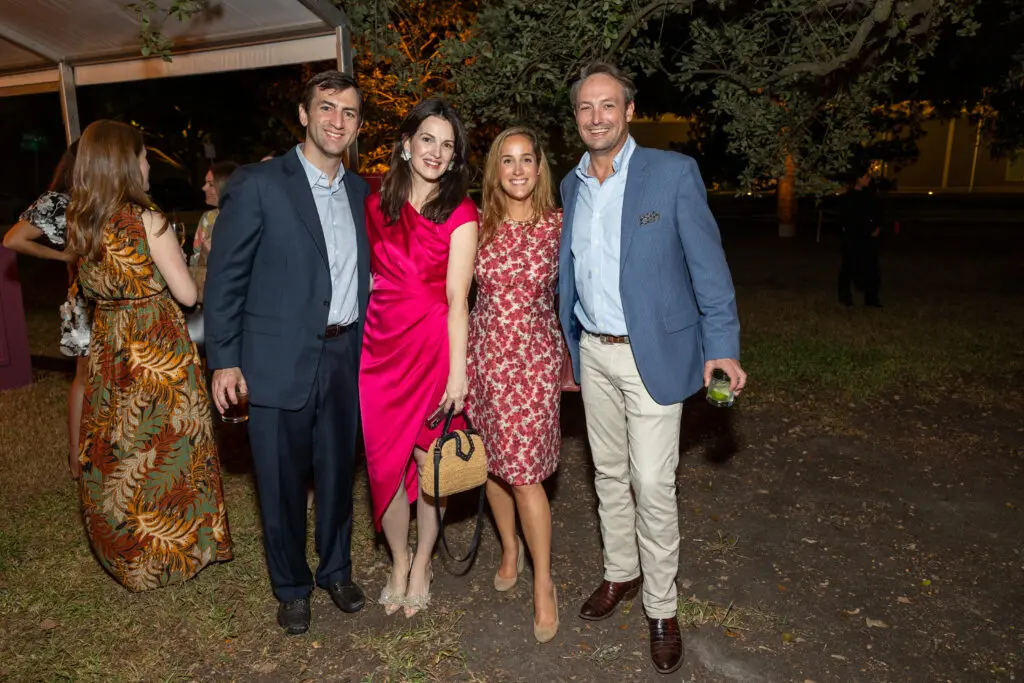 Michael & Sarah Kelly, Tracy & William Northington at The Menil Collection 'Party in the Park.' (Photo by Jenny Antill)