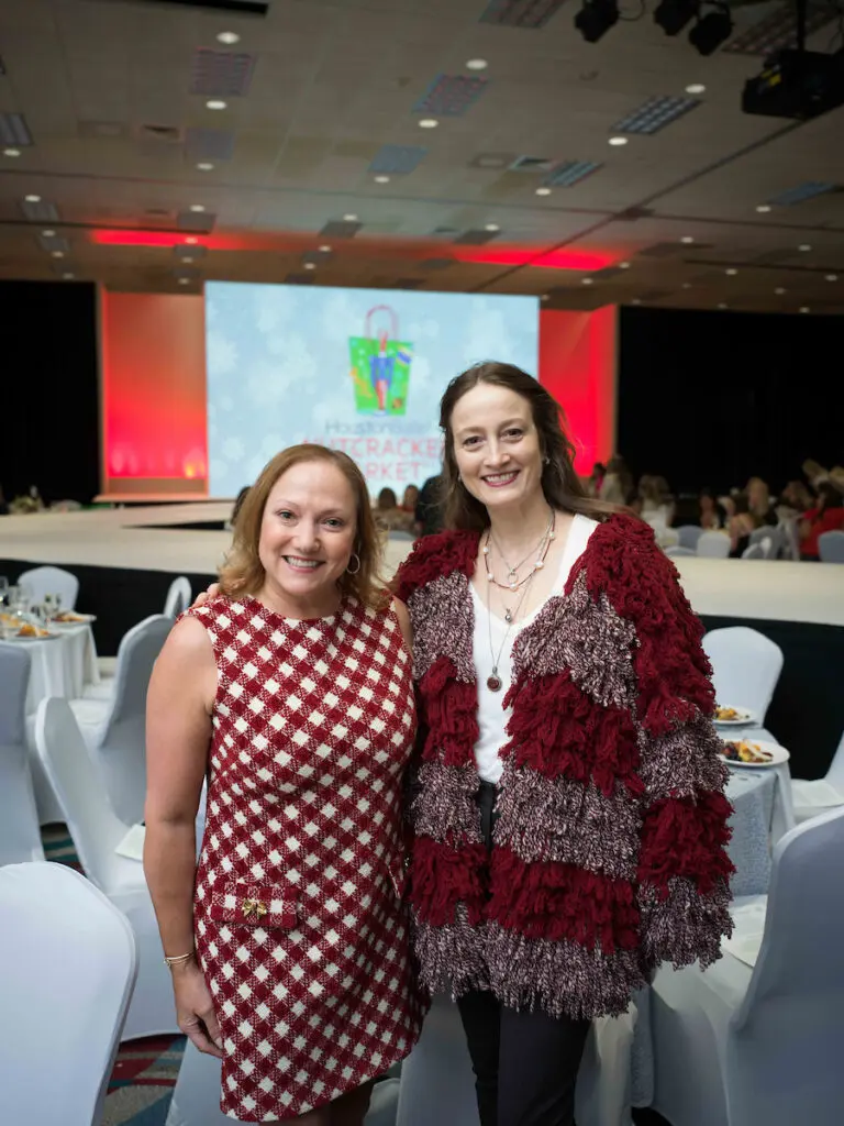 Mignon Gill, Julie Kent at the Houston Ballet Nutcracker Market Saks Fifth Avenue luncheon