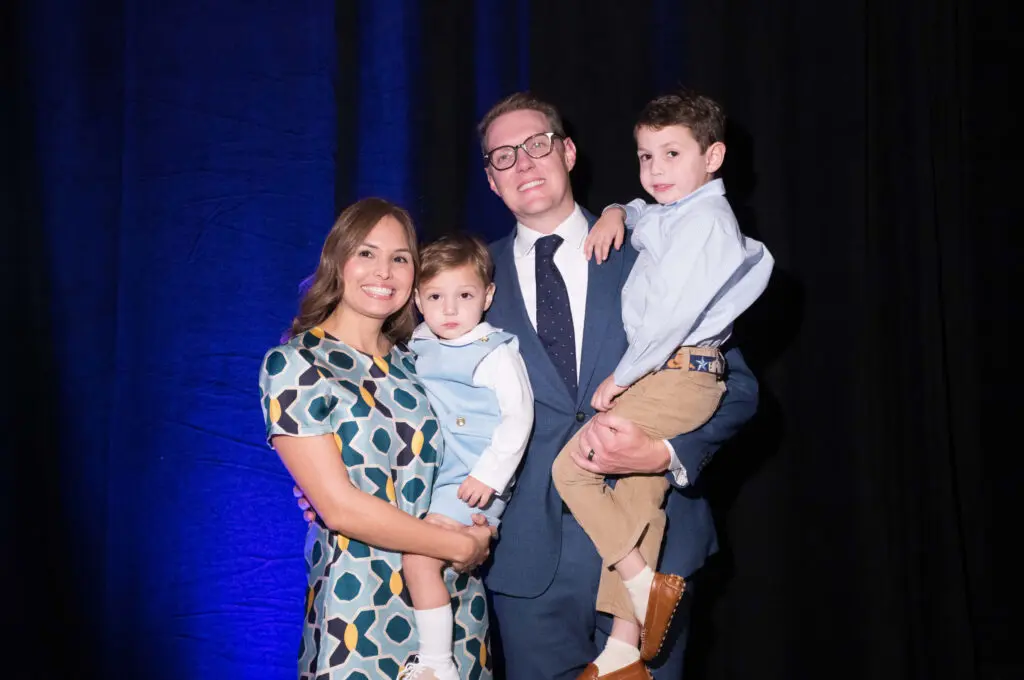 The VandenBout family who shared their story of premature birth, loss and a happy ending at March of Dimes Signature Chefs. (Photo by Daniel Ortiz)