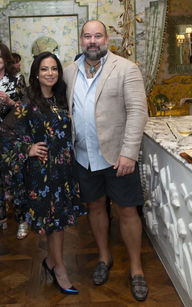 Nazira Handal, Lance Scott at Kips Bay Decorator Show House Dallas President's Dinner (Photo by Tamytha Cameron)