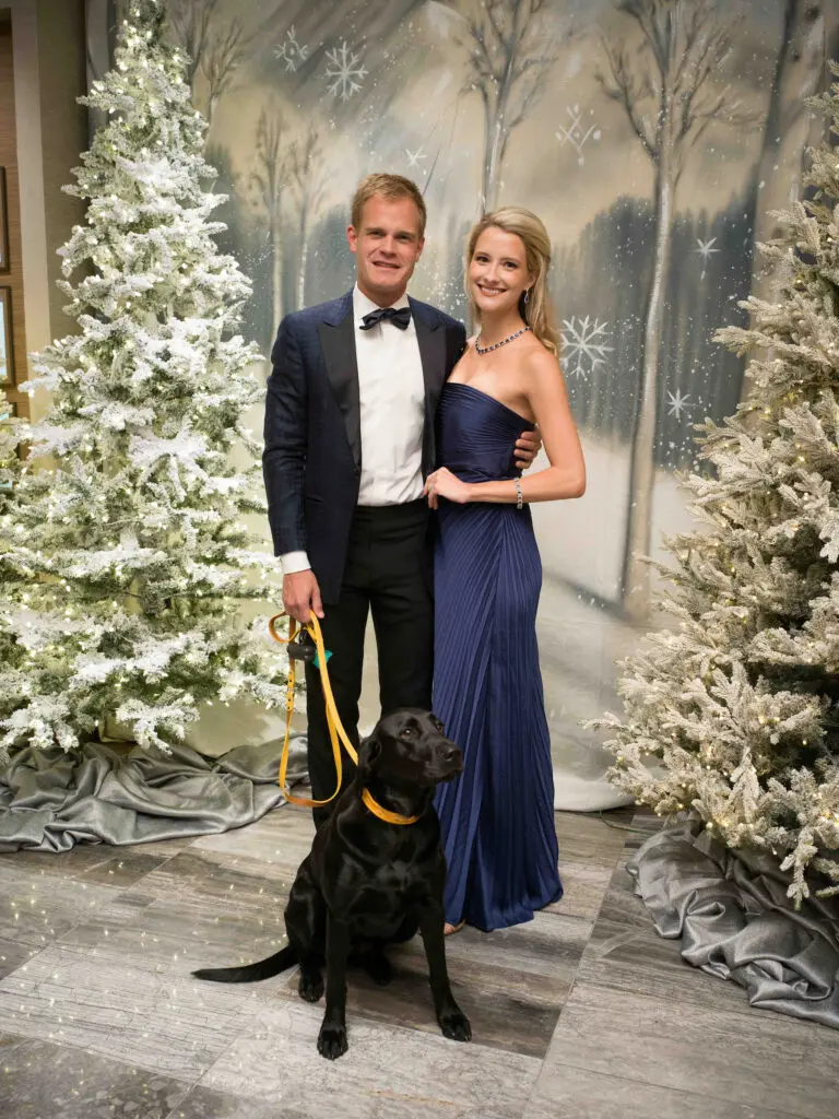 Nick & Allison Boulle with Belle at Citizens for Animal Protection 'Celebrity Paws Gala' (Photo by Daniel Ortiz)