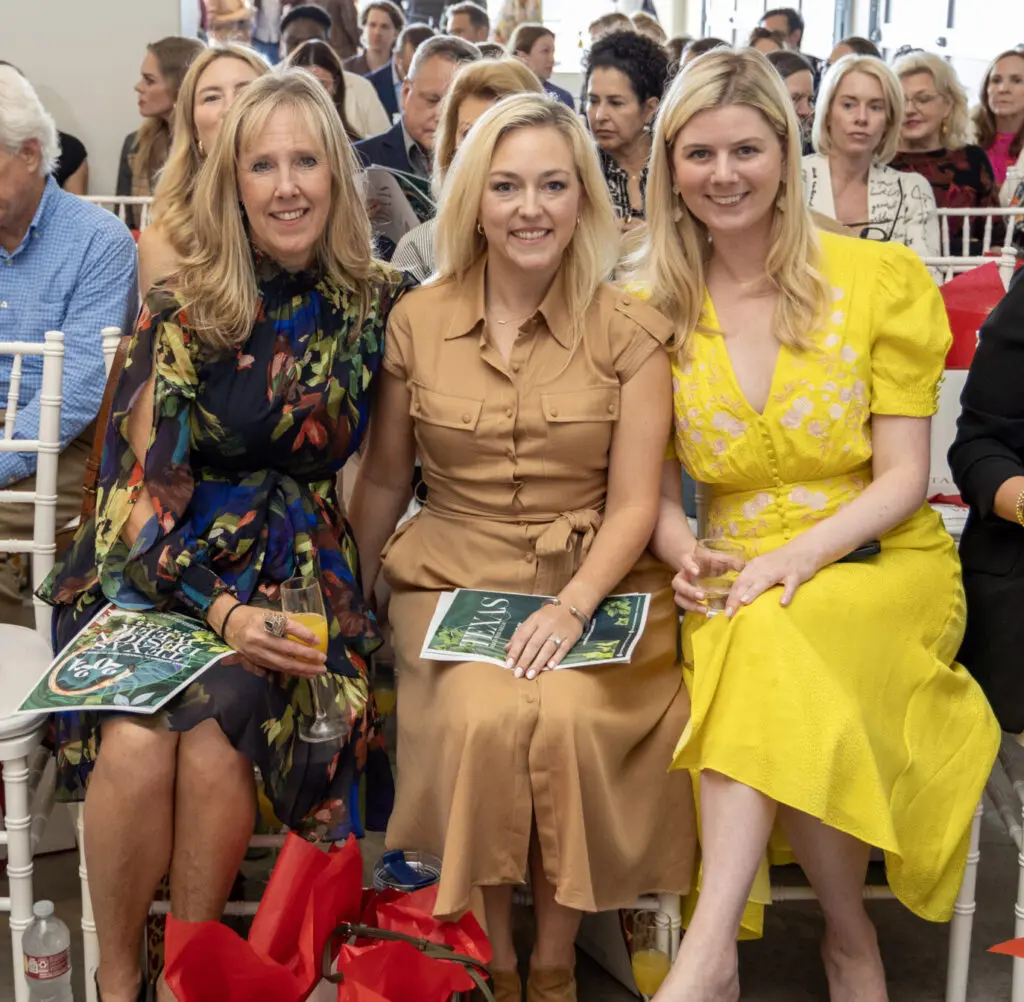Pam Dawson, Sarah Landry, Charlotte Carr at Cowtan & Tout (Photo by Jordan Geibel)