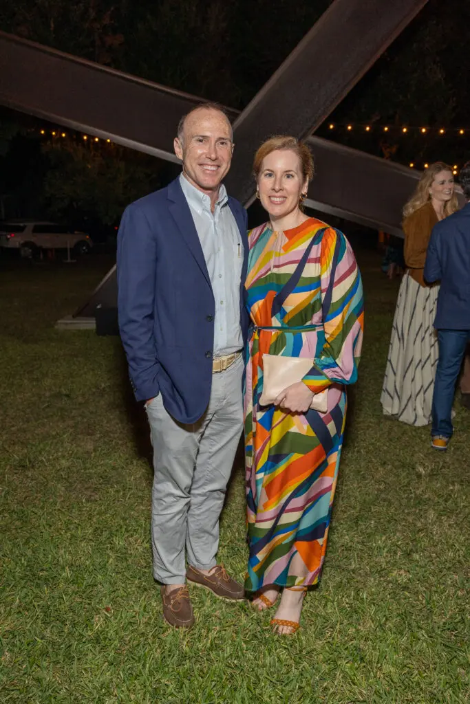Patrick Keegan, Sara Kelly at The Menil Collection 'Party in the Park.' (Photo by Jenny Antill)