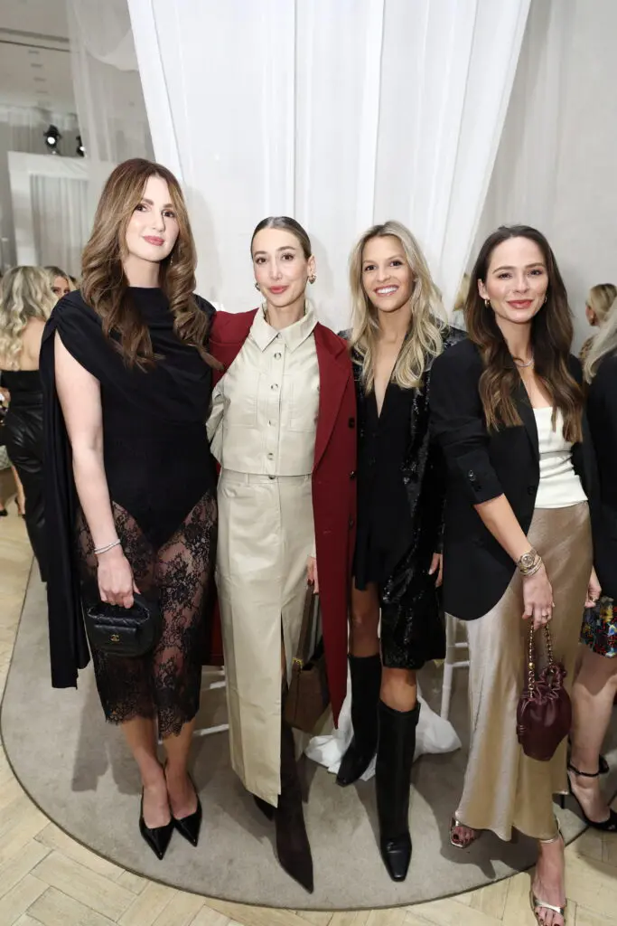 Demi McCormack, Chiara Casiraghi, Carson Brown, Hannah Swiggard at the Christy Lynn boutique opening in River Oaks District (Photo by Quy Tran)