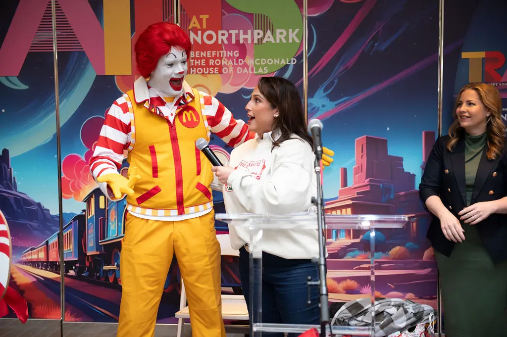 Ronald and MC for the event, Maria Guerrero with NBC 5/Telemundo (Photo by Tamytha Cameron Photography)