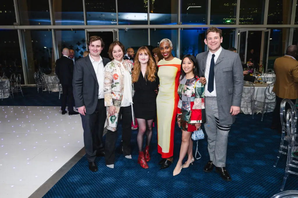 Ross Smith, Leigh Smith, Caroline Smith, Alecia Harris, Whitmire Vo, Owen Duffy at Houston Arts Alliance's 2024 Gala: The World’s Stage at the Hobby Center. (Photo by Johnny Than)