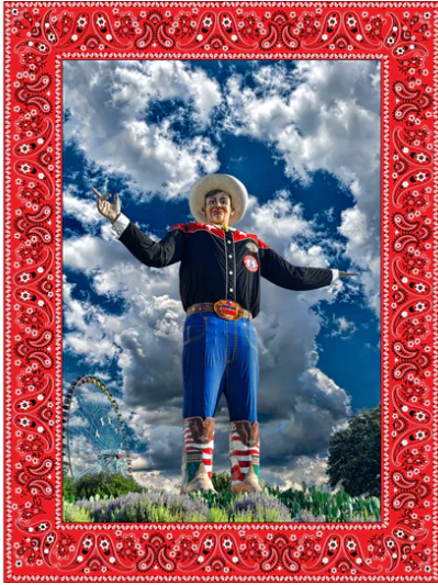 The Big Tex puzzle features Warren Paul Harris' photographic composite and is available in multiple sizes and difficulty levels. (Photo courtesy The Puzzled Company)