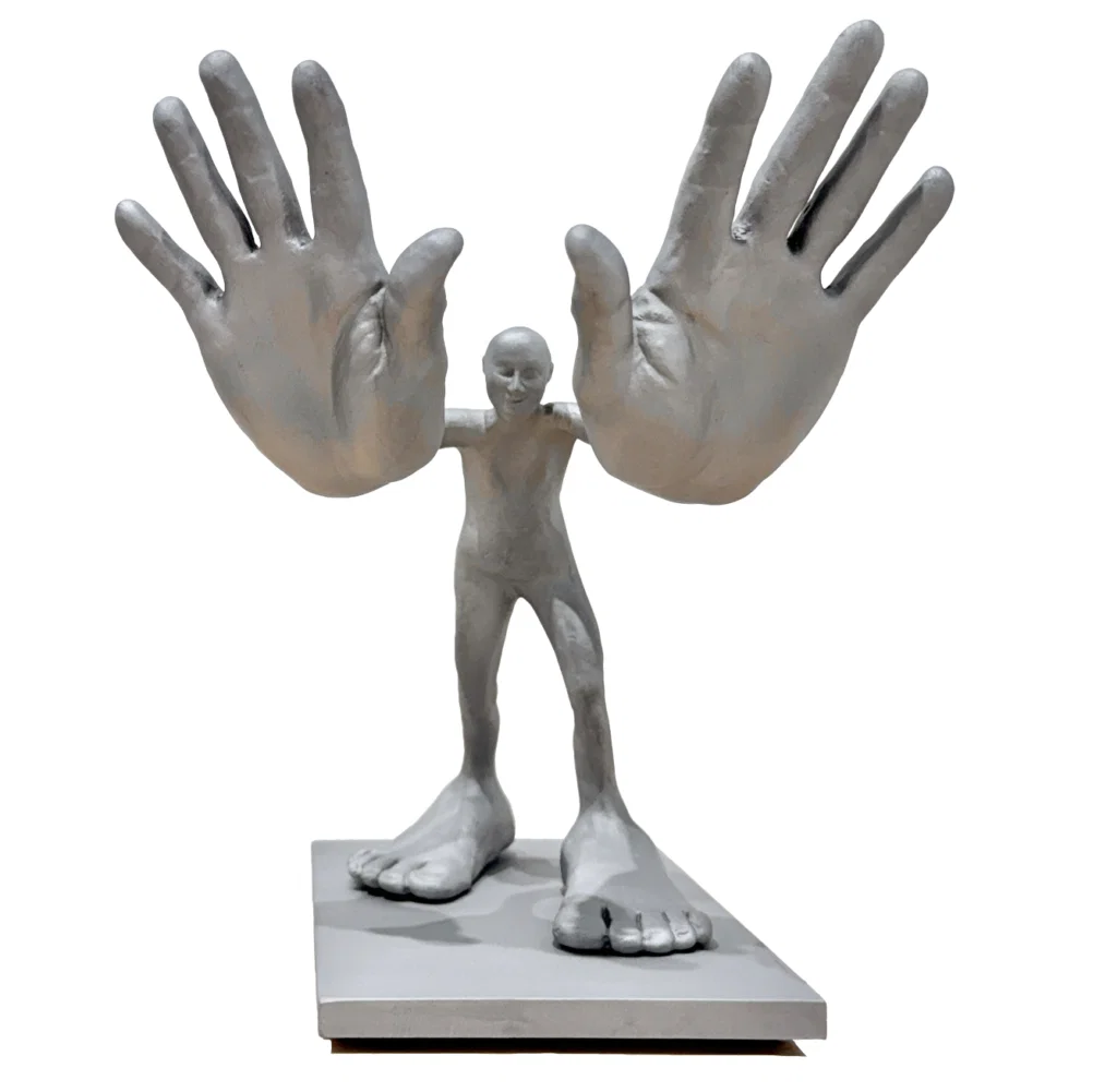 Nic Nicosia's "bighands," $2,750, at Erin Cluley Gallery.