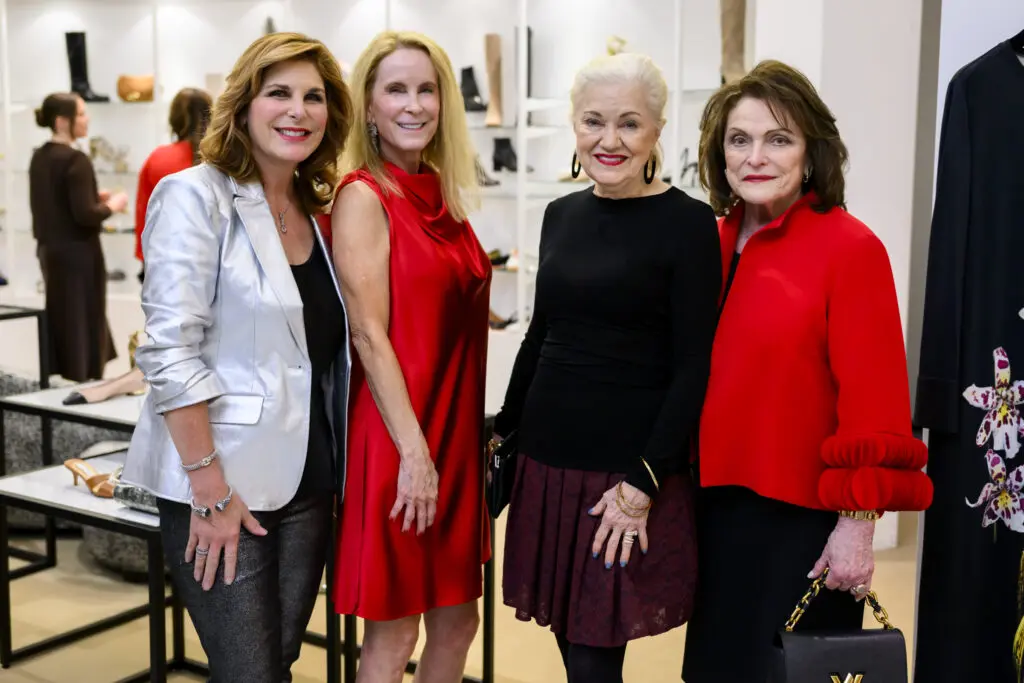 The Markarian Trunk Show with designer Alexandra O'Neill drew a colorful crowd of Houston Ballet supporters including Cynthia Wolff, Jo Furr and Beth Wolff.