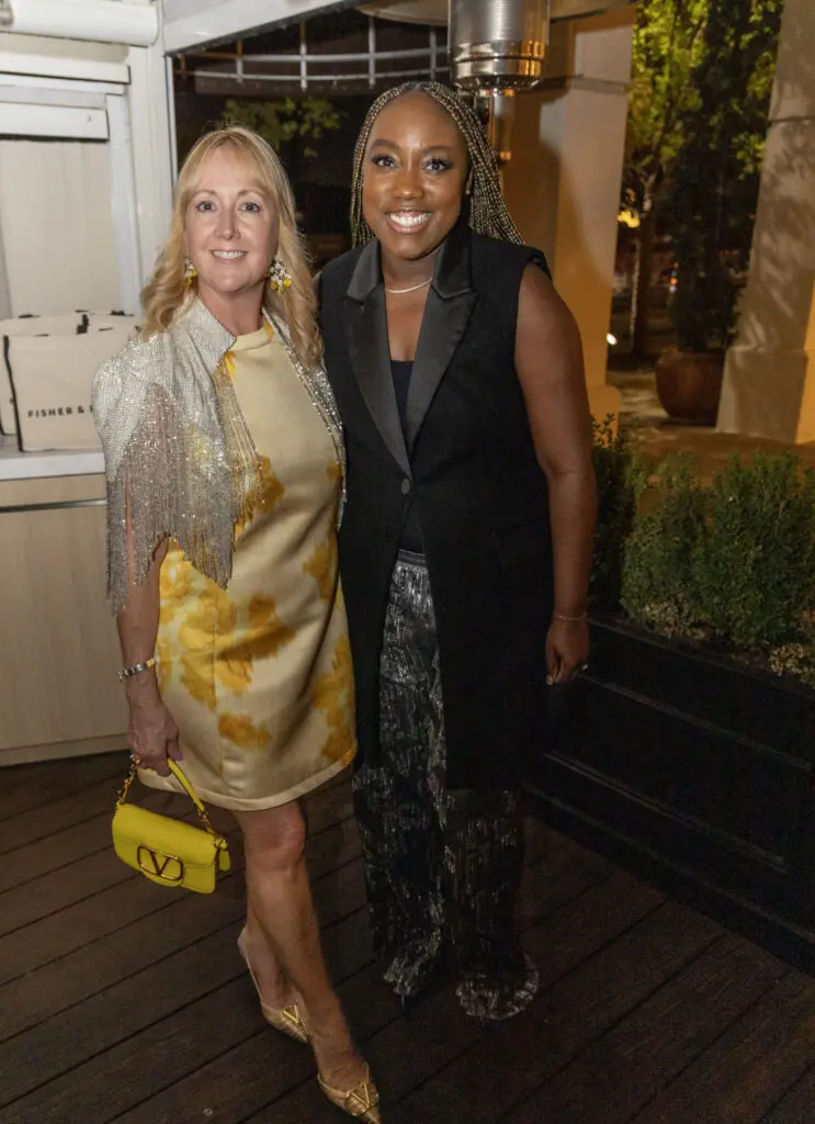 Courtnay Tartt Elias, Krystal Hunter at Fisher & Paykel dinner at Le Bilboquet (Photo by Jordan Geibel)