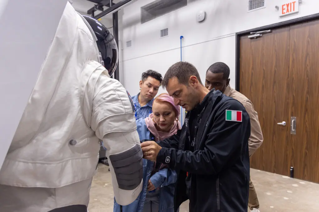 Prada’s engineers collaborate with Axiom Space throughout the design process, marking the start of their partnership. (Photo courtesy of Axiom Space)