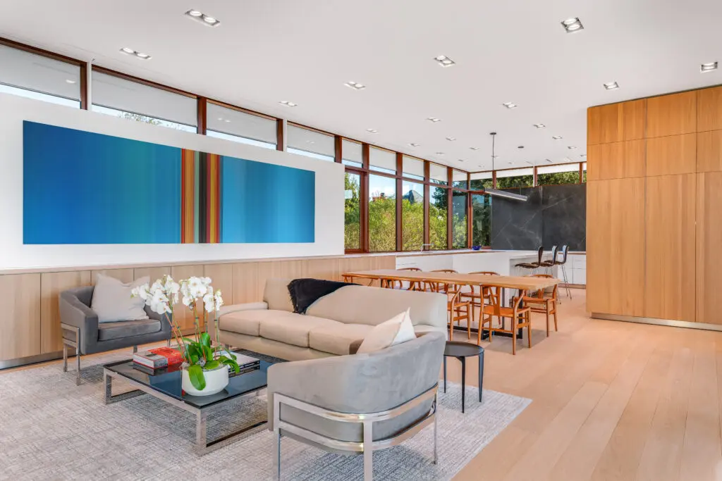 Expansive windows and flowing layouts infuse the living areas with natural light and a sense of modern elegance. (Courtesy)
