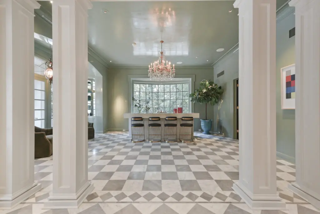 The reimagined parlor becomes a lounge at 1069 Kirby Drive has a new interpretation by owner Pete Bell. 