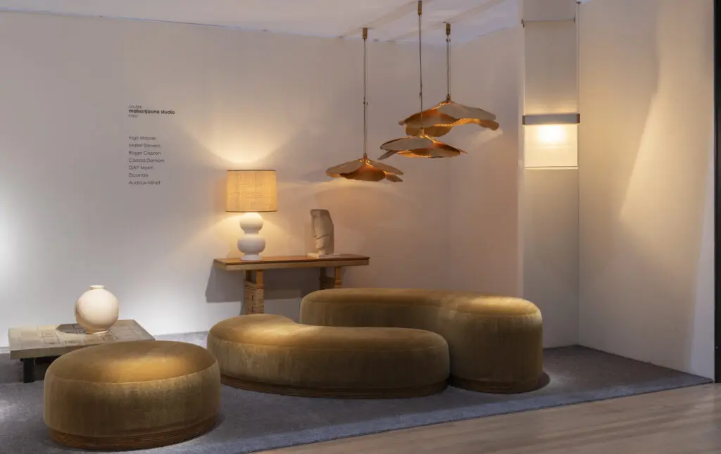 Maisonjaune Studio's take on minimalist interiors shown at Salon Art + Design New York 2024. (Photo by Peter Baker)