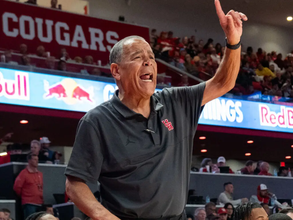 University of Houston coach Kelvin Sampson knows what he wants from his team. (Photo by F. Carter Smith)