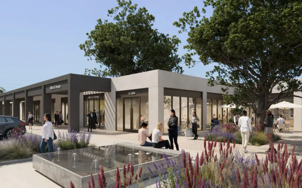 MA plans to create a striking environment characterized by “bold geometries and sophisticated materials, anchored by intimate courtyard gardens" at The Seam. (Courtesy rendering)