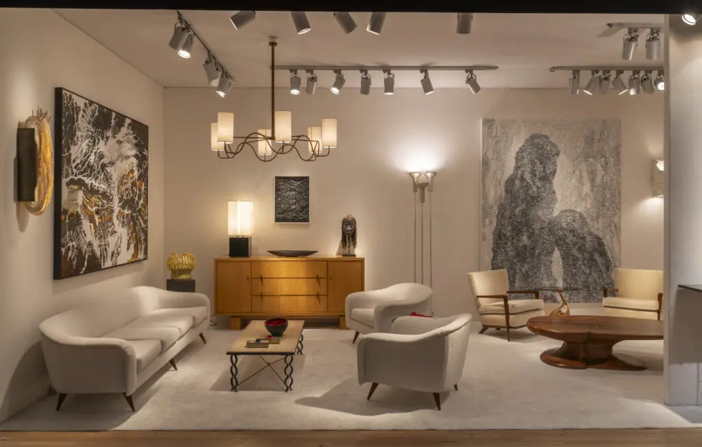 Galerie Gabriel presented an expansive collection of modernist furnishings at Salon Art + Design New York 2024. (Photo by Peter Baker)