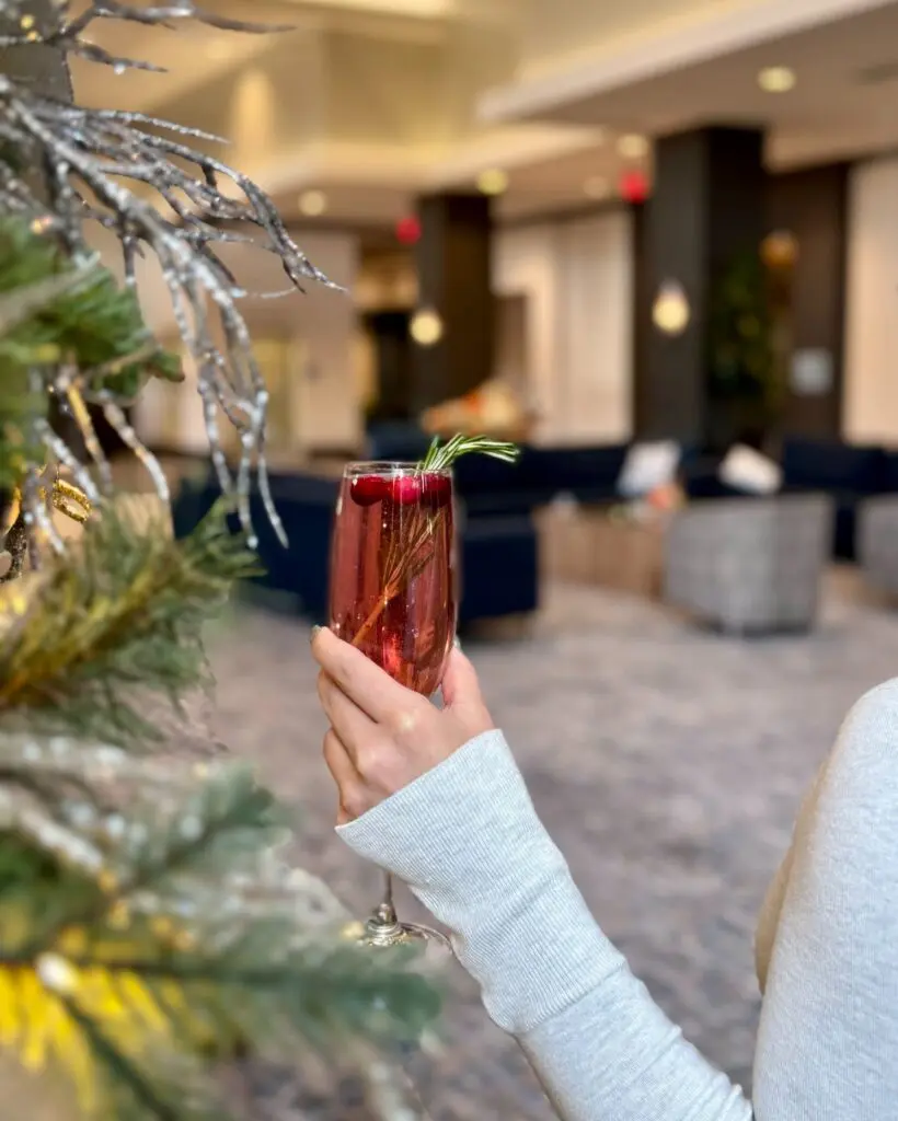 The Cranmerry and Bright cocktail at Embassy Suites will keep you feeling merry all night long. (Photo courtesy Embassy Suites)