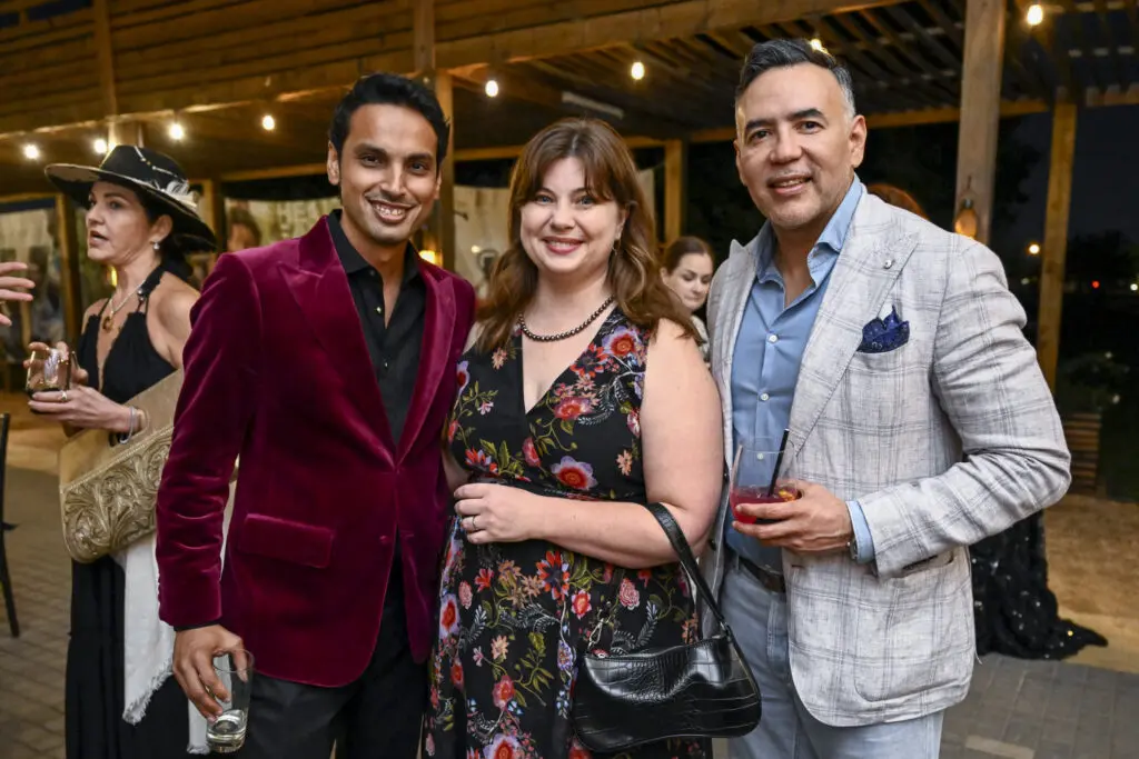 Aashish & Erin Parehk, Rudy Guerra the 19th Delicious Alchemy Banquet benefiting Recipe for Success Foundation. (Photo by Michelle Watson)