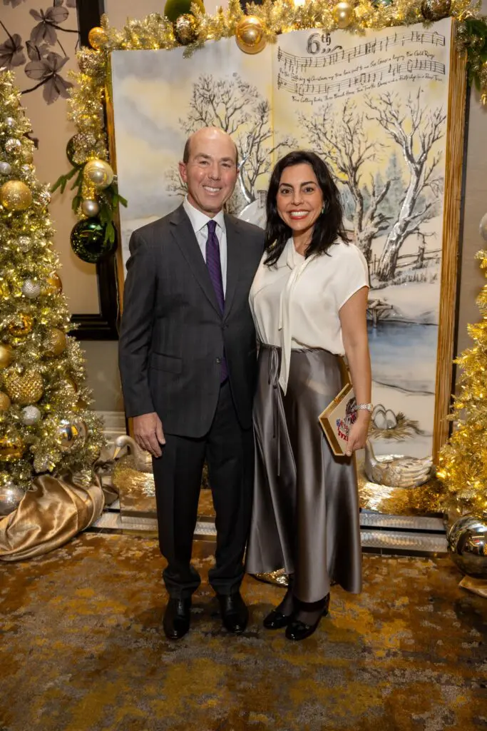 Evan & Nicole Katz at the Ambassadors for Texas Children's Hospital holiday party. (Photo by Jenny Antill)