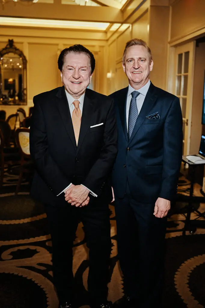 THS Chairs Bill Stubbs, Kurt Grether at The Heritage Society's Evening of Heritage (Photo by Fulton Davenport)