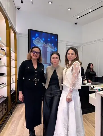 Jo Malone Boutique's manager Nadia Gill (l) with designer Susana Vega, and guest Maria Jose Dorman. (Photo courtesy of Nadia Gill)