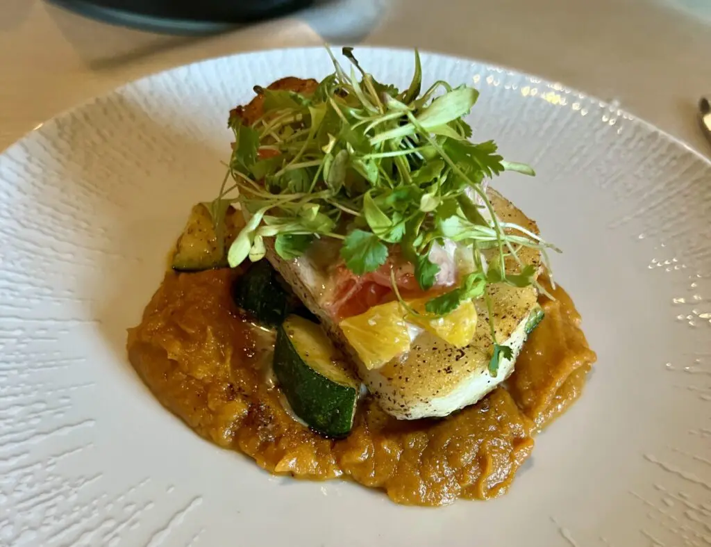 The Chilean Sea Bass at The Landmark Prime Rib is one of our favorite bites of 2025. (Photo by Megan Ziots)
