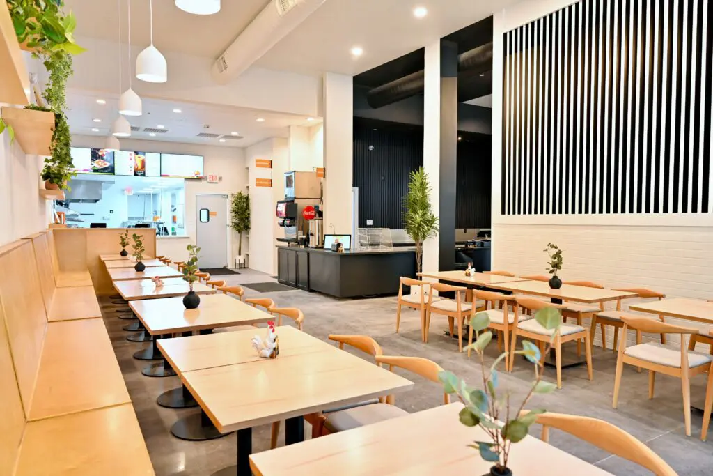 Inside the new fast-casual chicken concept Pok Pok Po in Midtown. (Photo by Alex Montoya)