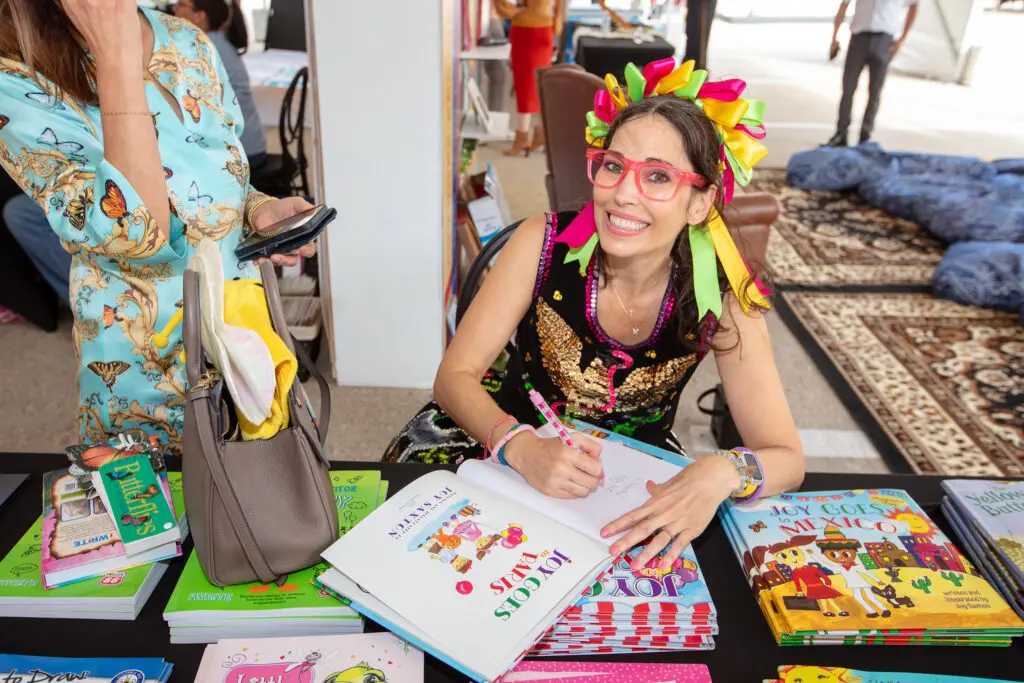 Children's book author Joy Saxton at iWRITE's 15th Annual Book Signing & Literacy Festival (Photo by Daniel Ortiz)