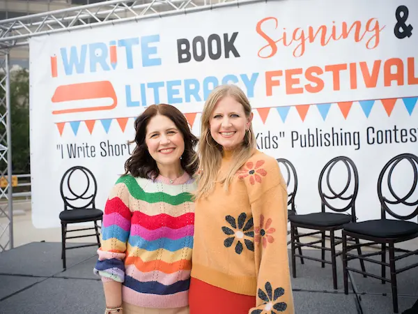 Lisa Helfman, Melissa Murphy at iWRITE's 15th Annual Book Signing & Literacy Festival (Photo by Daniel Ortiz)