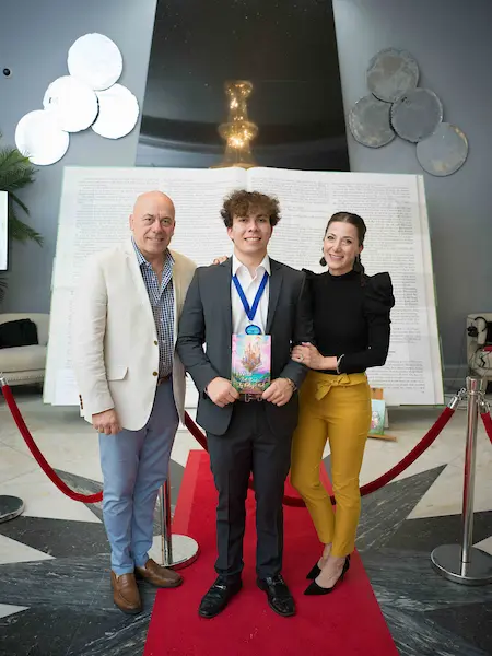Paolo Valente, Leonardo Valente, Saula Valente at iWRITE's 15th Annual Book Signing & Literacy Festival (Photo by Daniel Ortiz)
