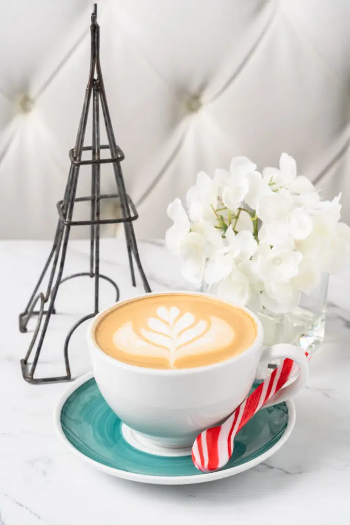 Start your morning this season with Sweet Paris' festive Peppermint Latte. (Photo courtesy Sweet Paris)