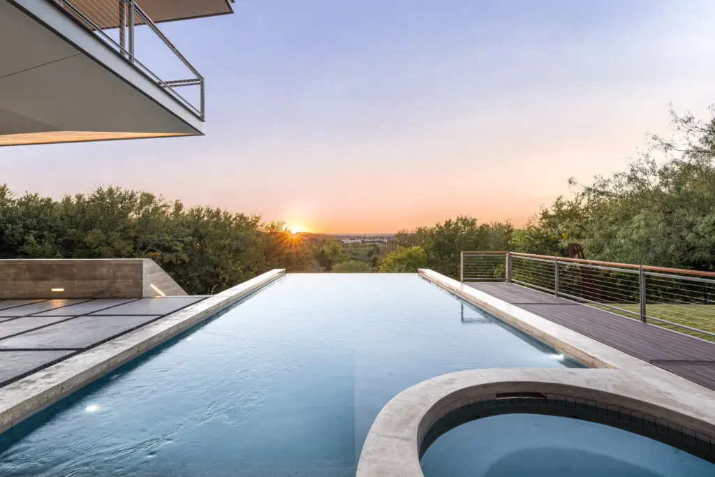 Watch the Texas sky come alive as the west-facing patios and pool bask in the warm glow of breathtaking sunsets. (Courtesy)